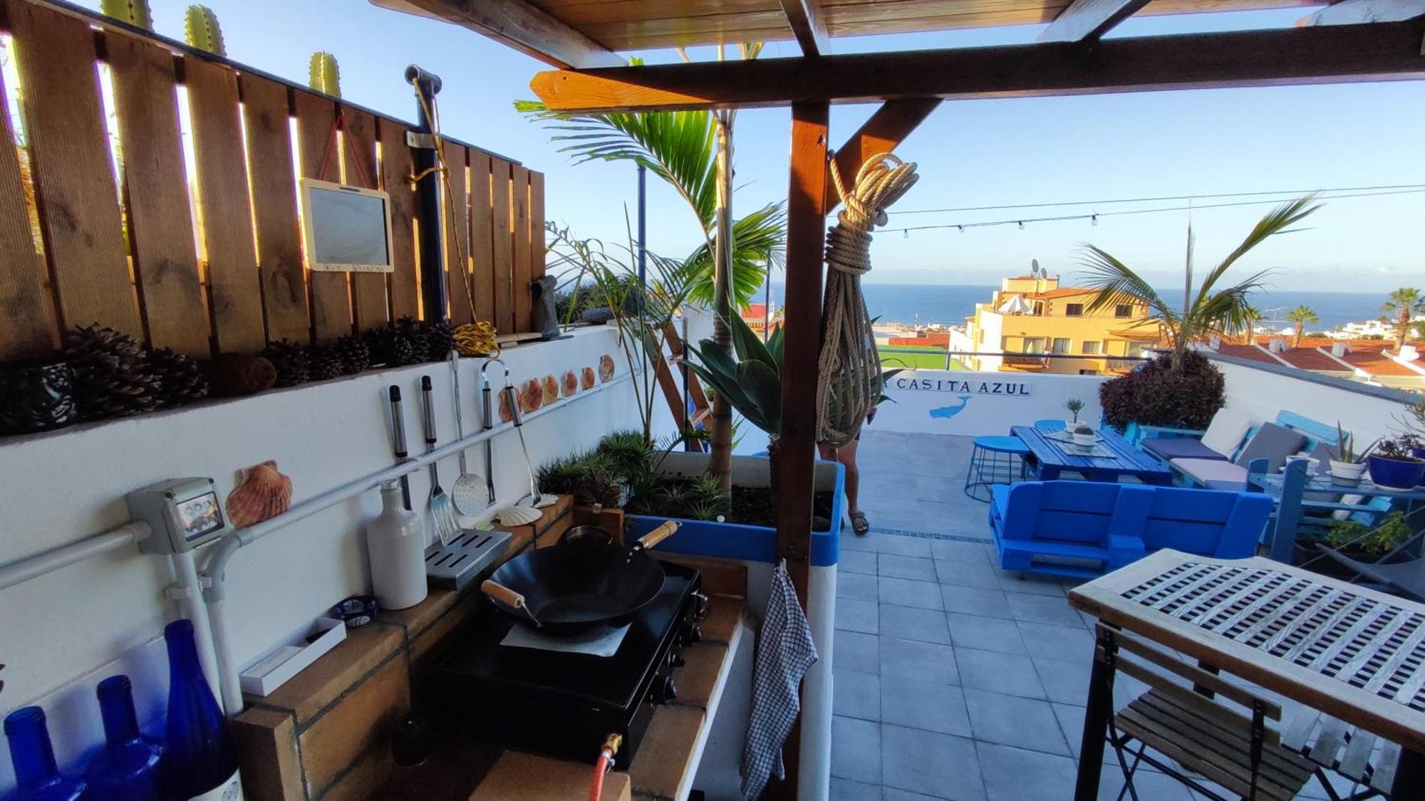 La Haciendita De La Casita Azul 푸에르토 드 라 크루즈 외부 사진